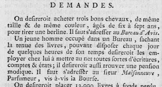 Affiches générales de Bretagne, 1788, AD44