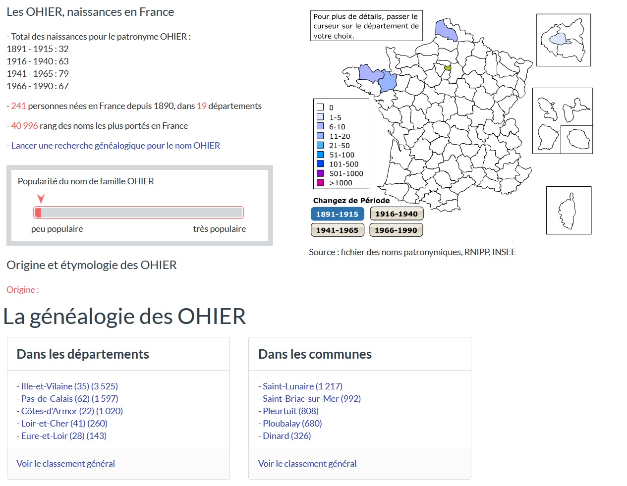 O ohier stat filae