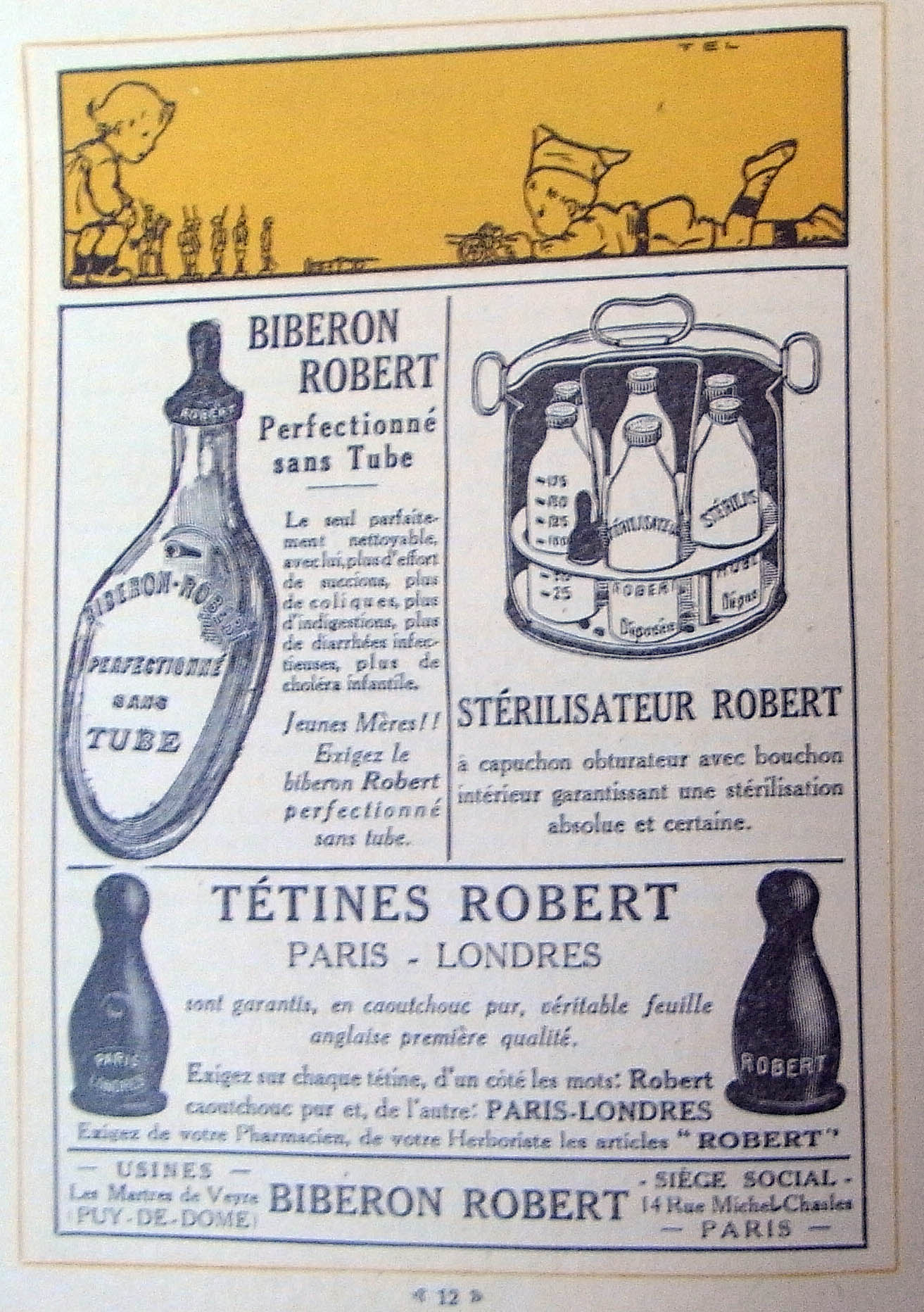 Publicité Robert, 1921