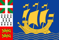 Drapeau de Saint-Pierre-et-Miquelon Drapeau de Saint-Pierre-et-Miquelon